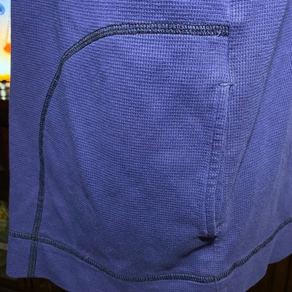 Spa by Chicos 100% Cotton 2 side pockets Jacket Size 3(XL) Blue - Picture 4 of 6